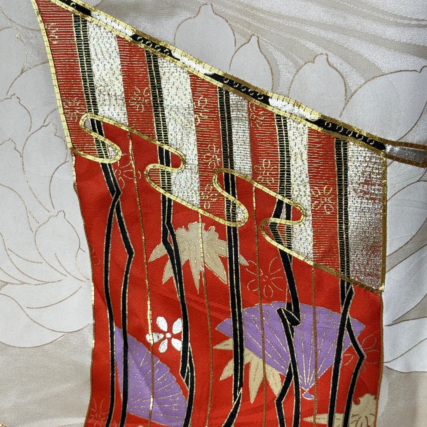 "Gentle Breeze" Vintage Furisode Kimono