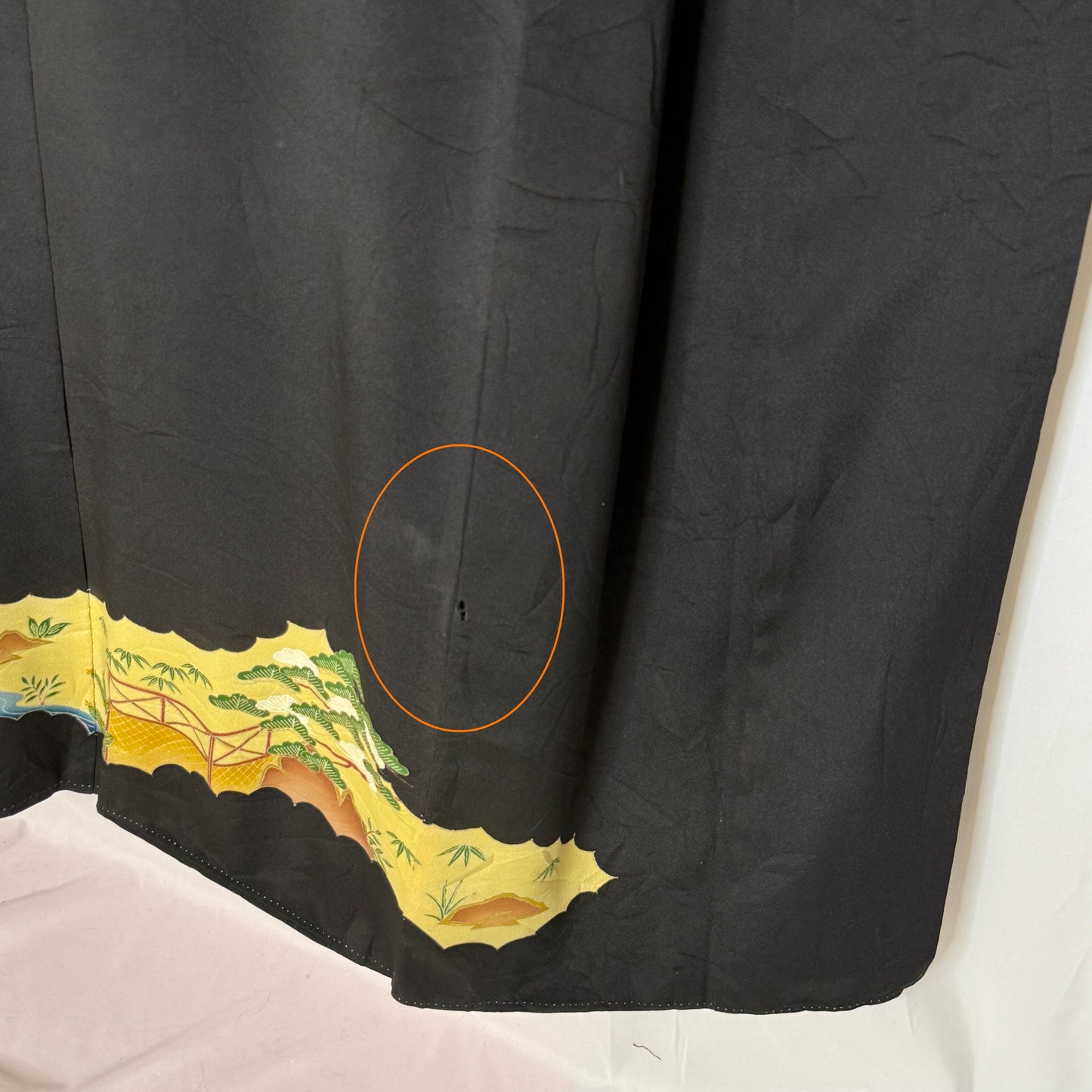 "Garden Reflections" Vintage Tomesode Kimono