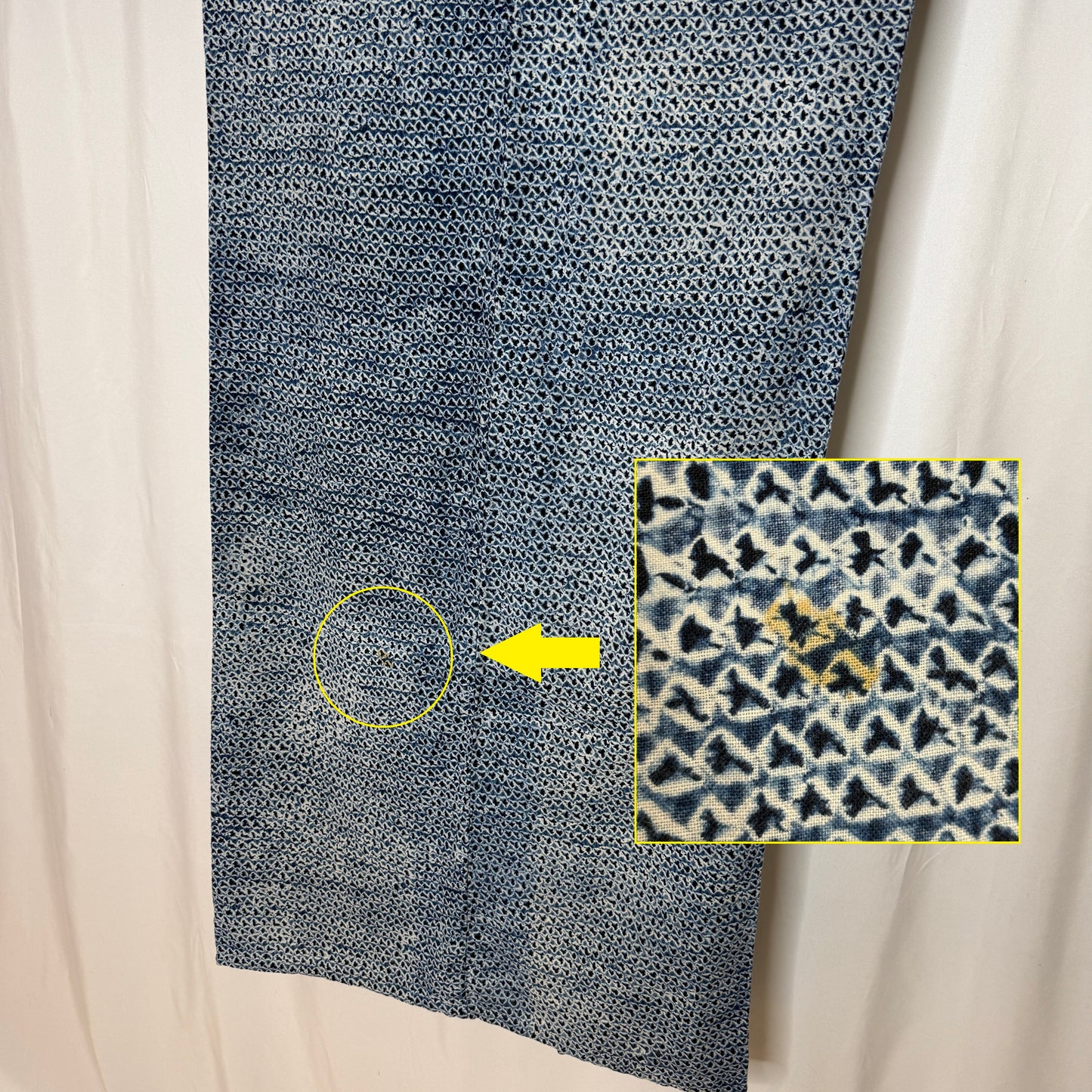 "Shibori Ripples" Vintage Japanese Nemaki