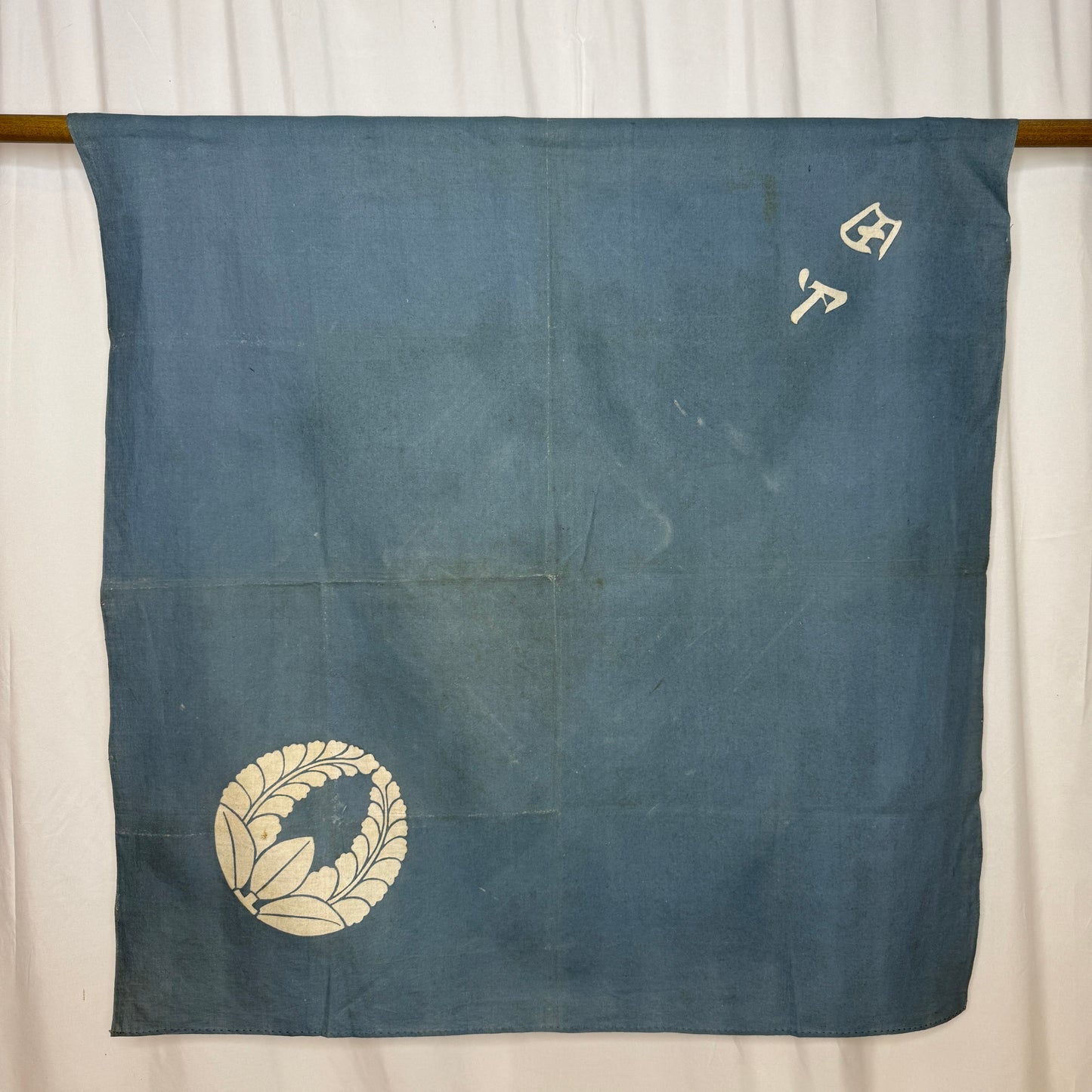 "Blue Wisteria" Vintage Furoshiki (Large)