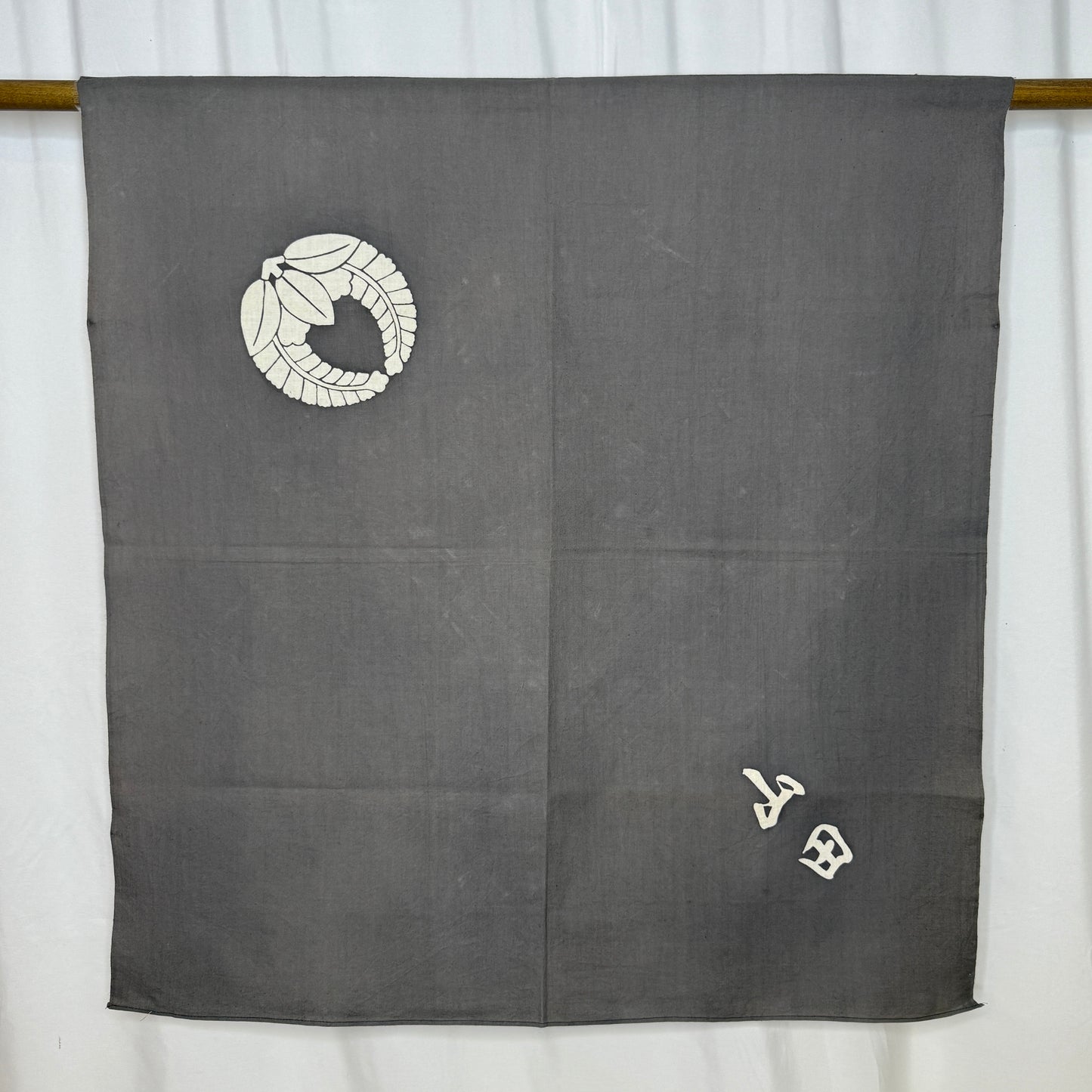 "Gray Wisteria" Vintage Furoshiki (Large)