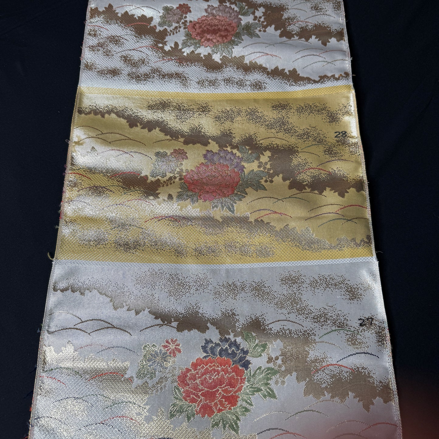 "Peony Sampler 1" Vintage Obi BOLT