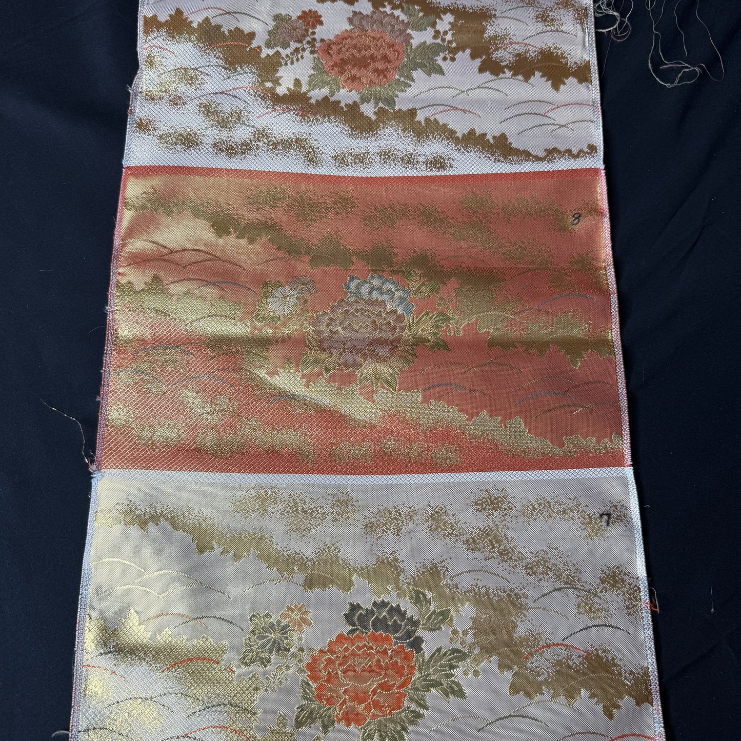 "Peony Sampler 2" Vintage Obi BOLT