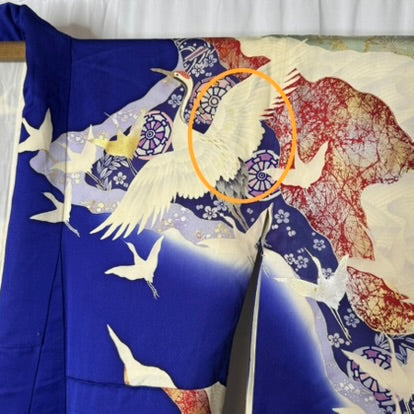 "Blue Odyssey" Vintage Furisode Kimono