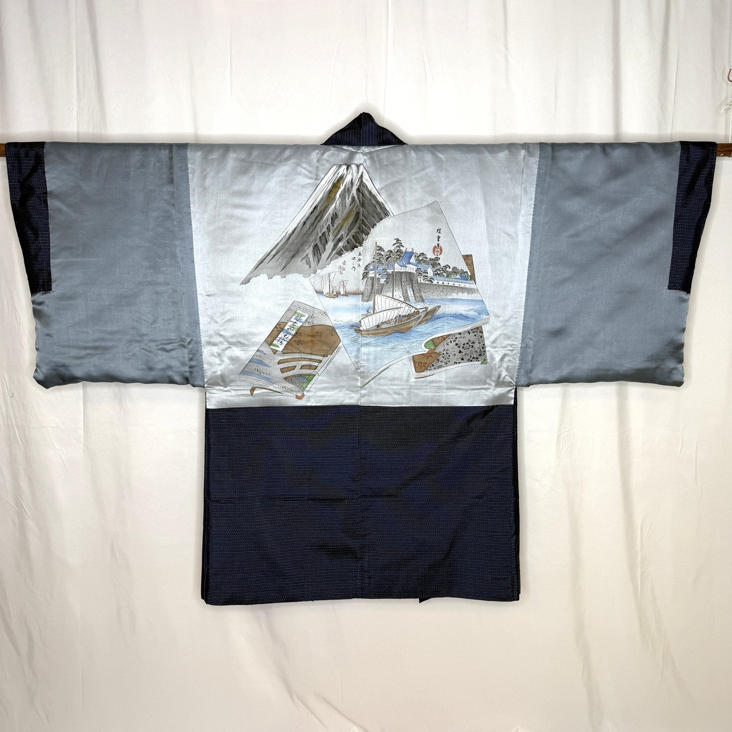 "Tokaido Gojusan-tsugi" Vintage Man's Haori