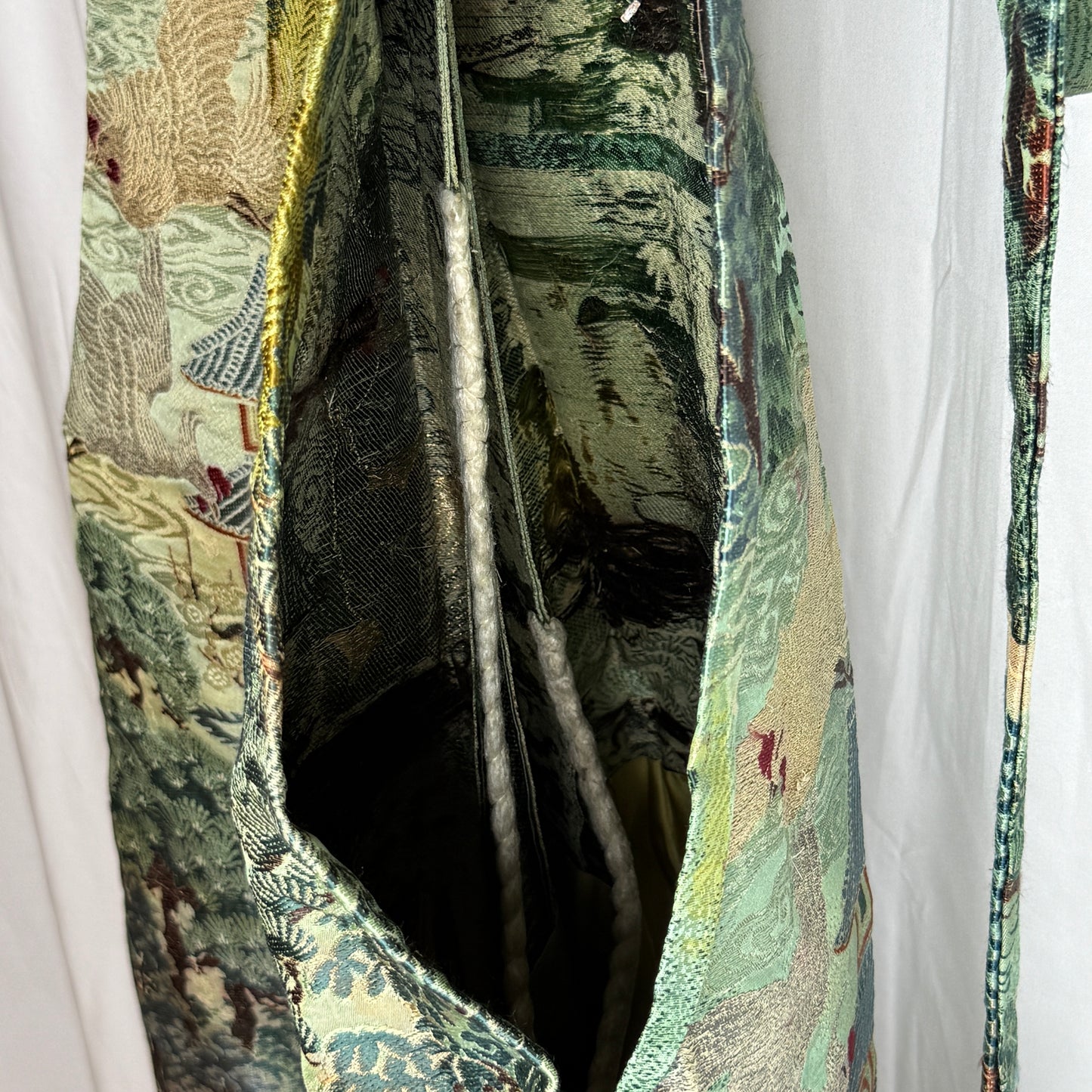 "Woven Landscape" Vintage Boy's Hakama