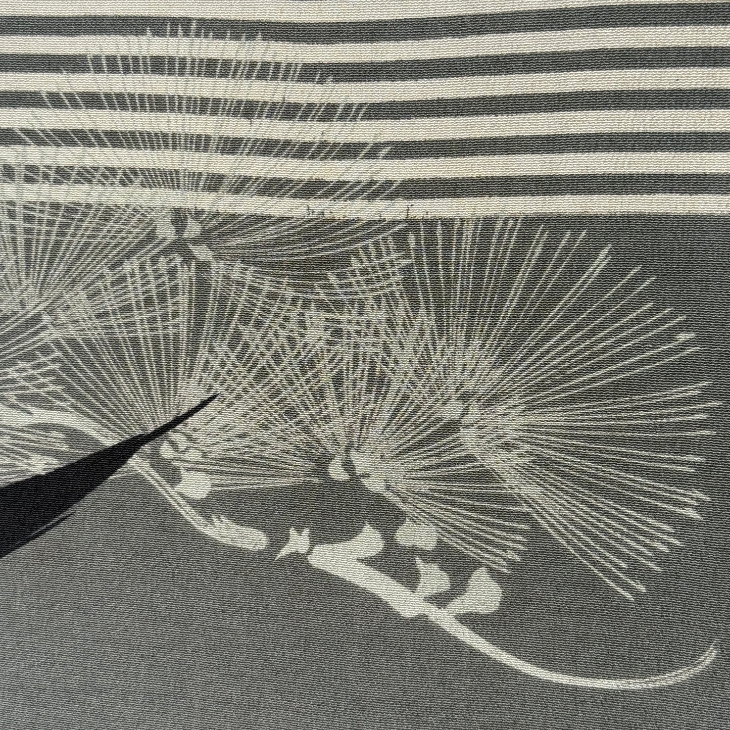 "Black Cormorant" Man's Juban Underkimono