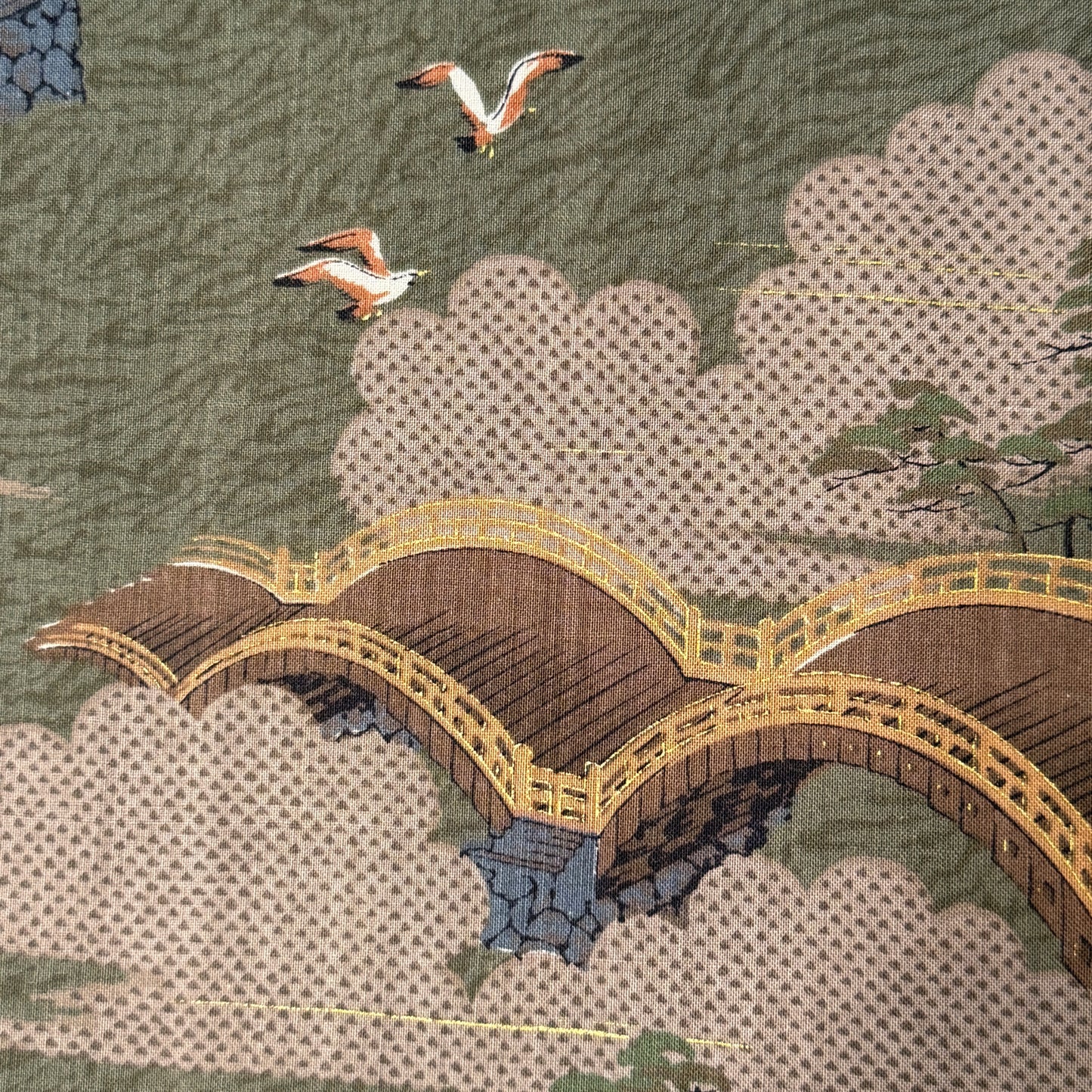 "Kintai Bridge" Man's Juban Underkimono