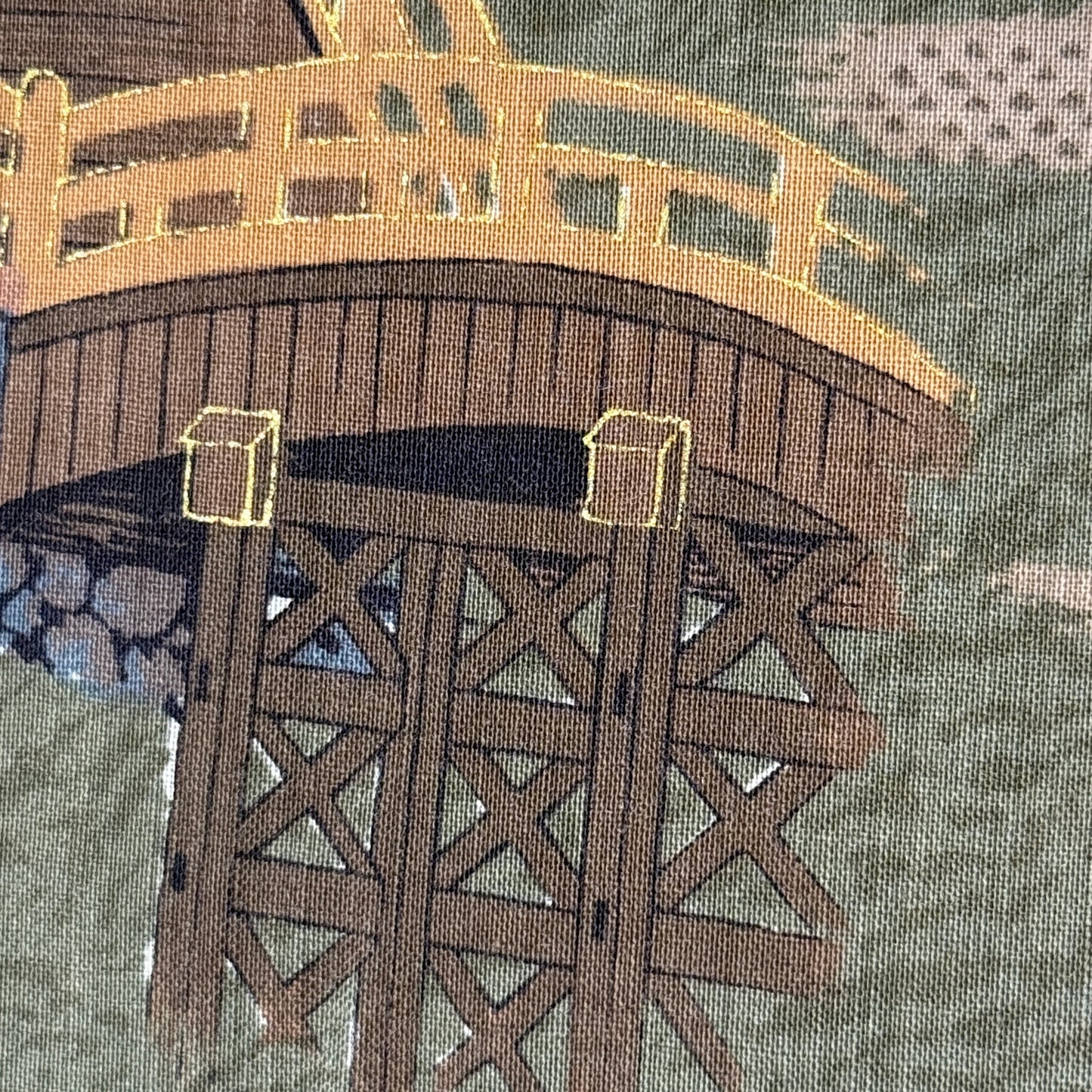 "Kintai Bridge" Man's Juban Underkimono