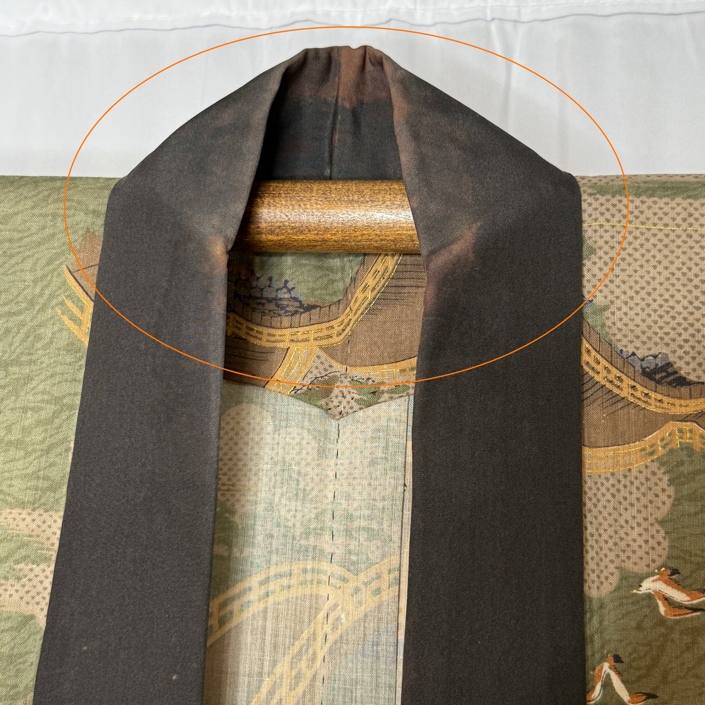 "Kintai Bridge" Man's Juban Underkimono