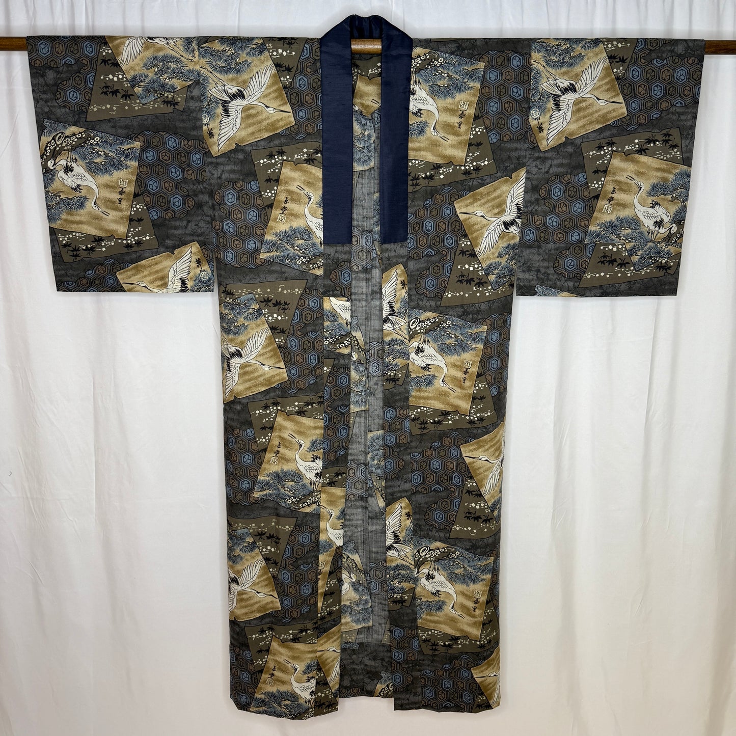 "Crane, Pine, Tortoise" Man's Juban Underkimono