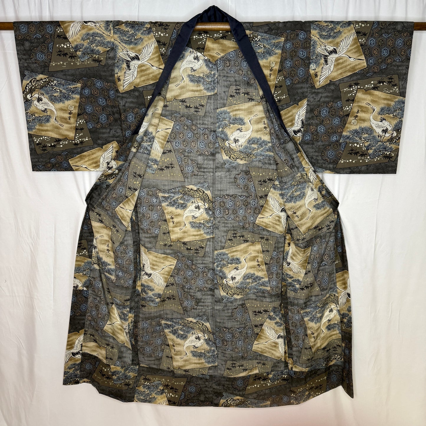 "Crane, Pine, Tortoise" Man's Juban Underkimono
