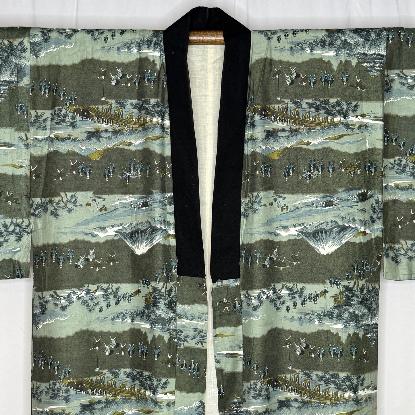 "Tokaido Journey" Man's Juban Underkimono