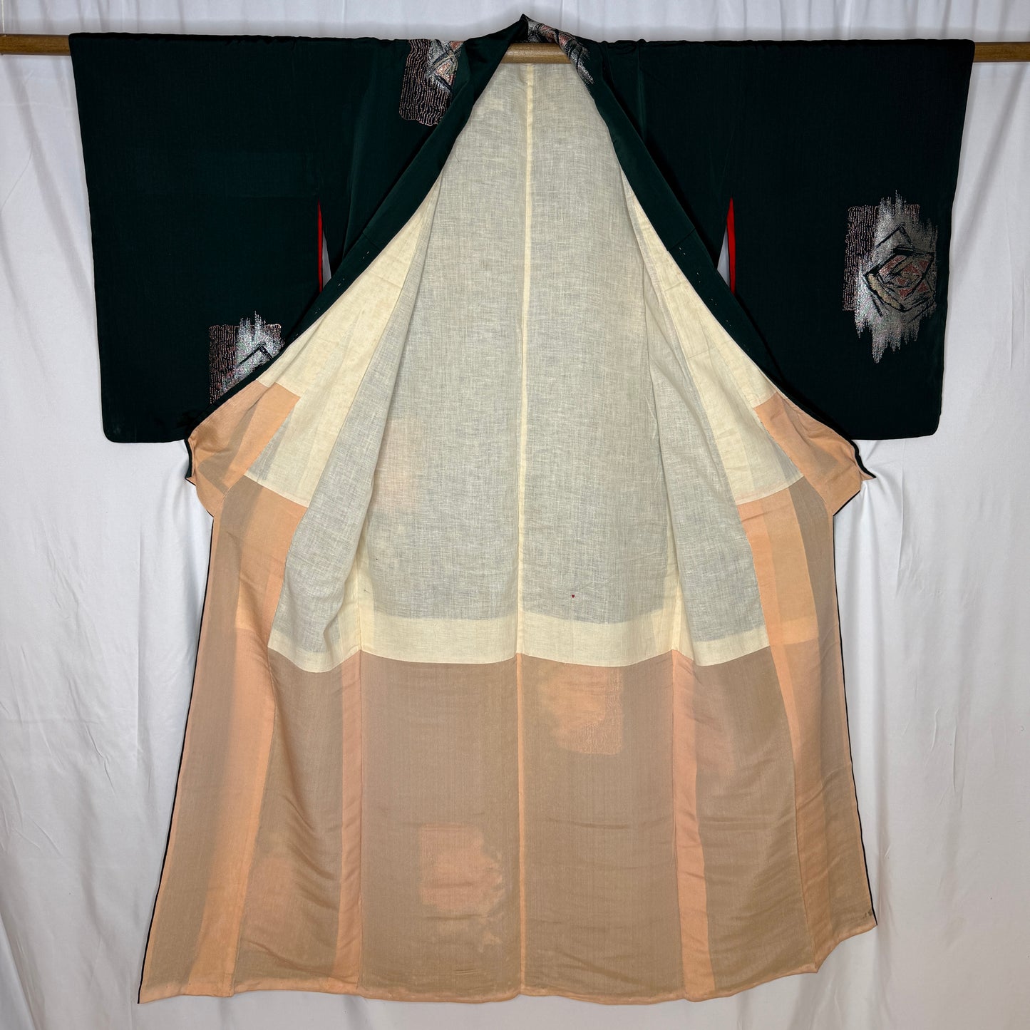 "Abstract Roses" Vintage Casual Kimono