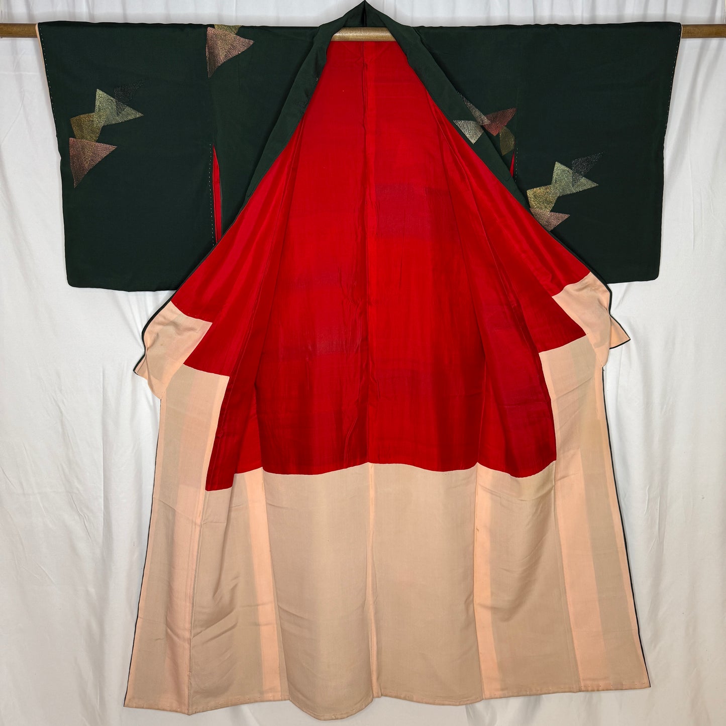 "Christmas Pine" Vintage Casual Kimono