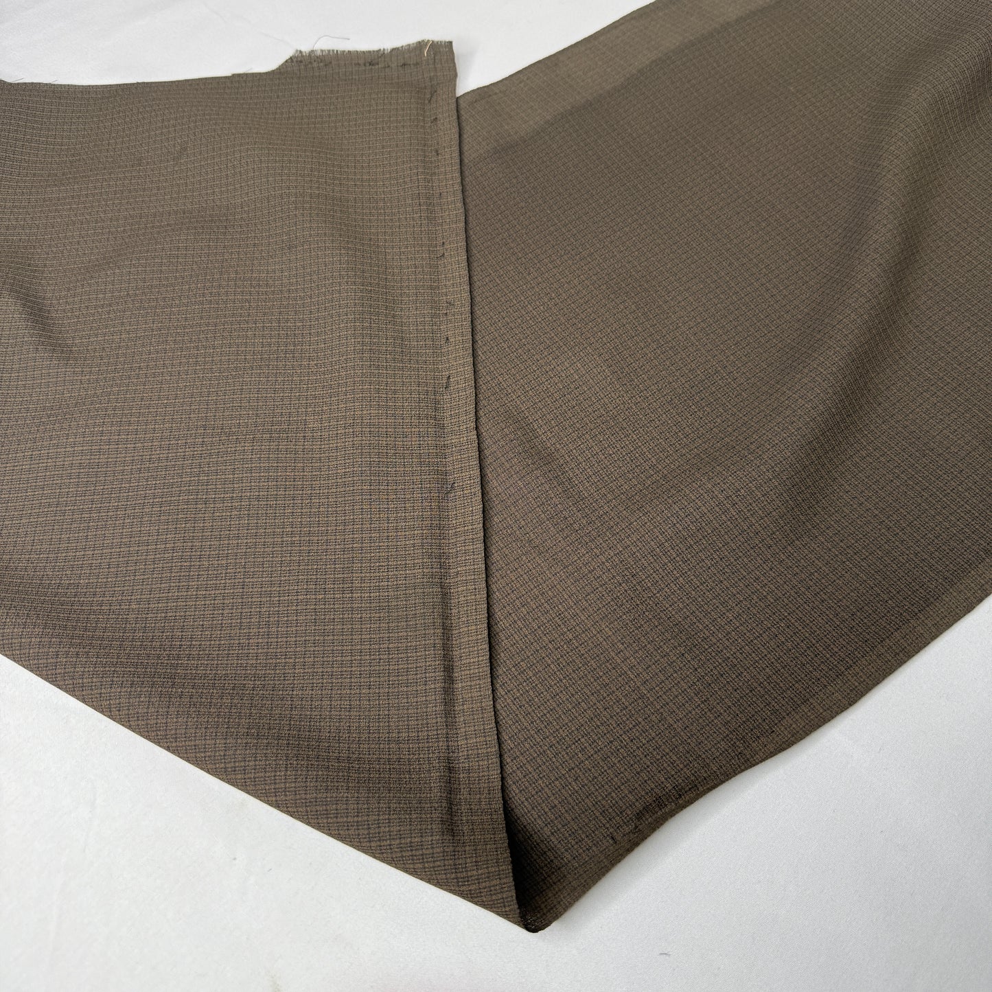 "Espresso Grid" Vintage Kimono Yardage