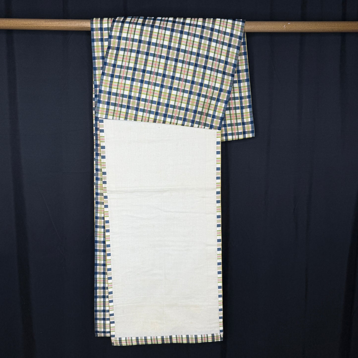 "Winter Plaid" Fukuro Obi