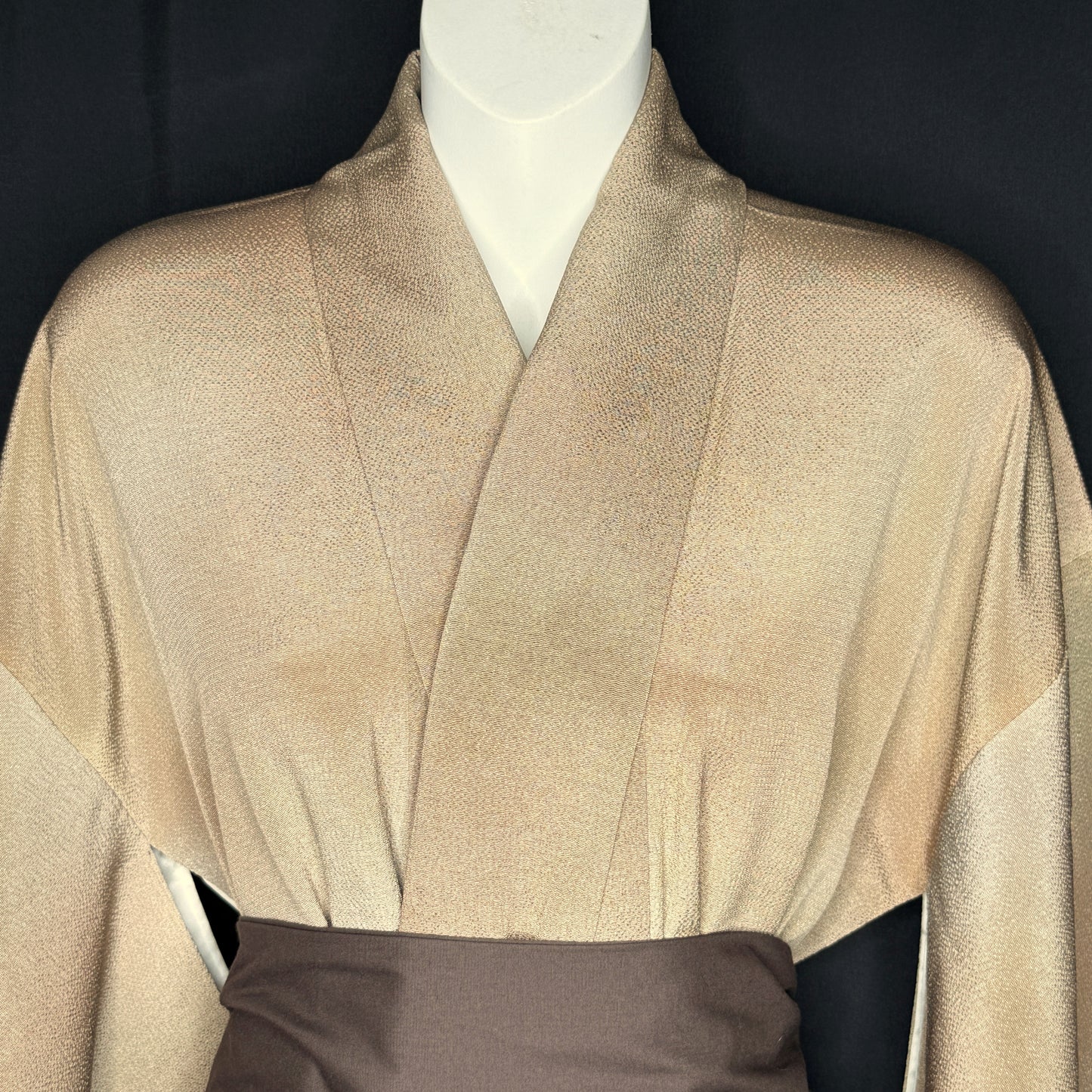 "Toasted Almond" Vintage Iromuji Kimono