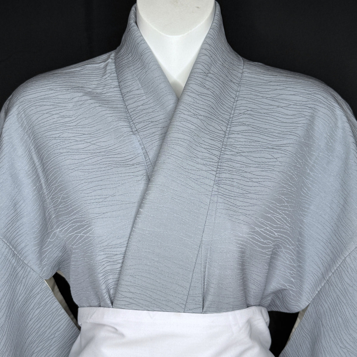 "Rippling Blue" Vintage Iromuji Kimono