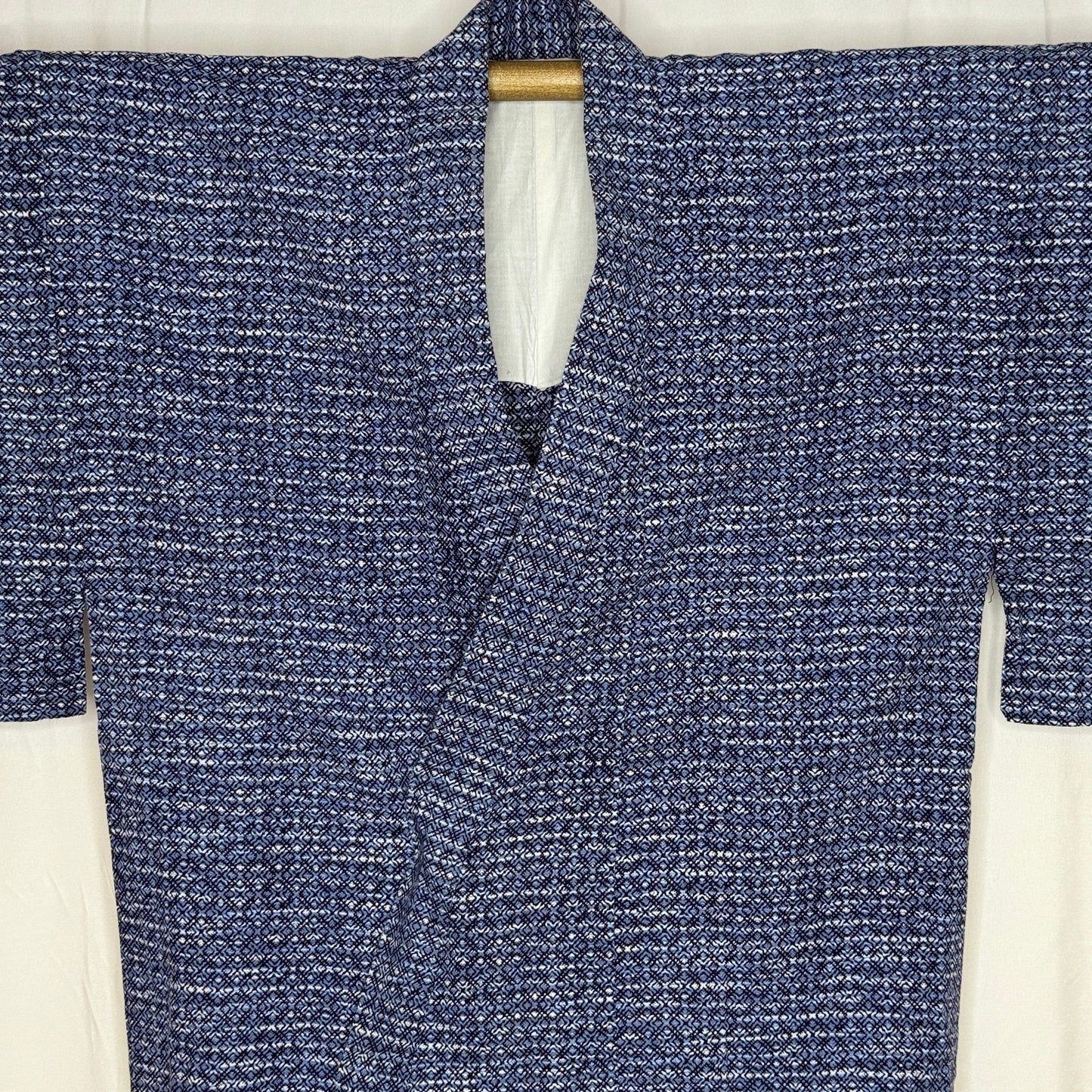 "Blue Lattice" Vintage Japanese Yukata