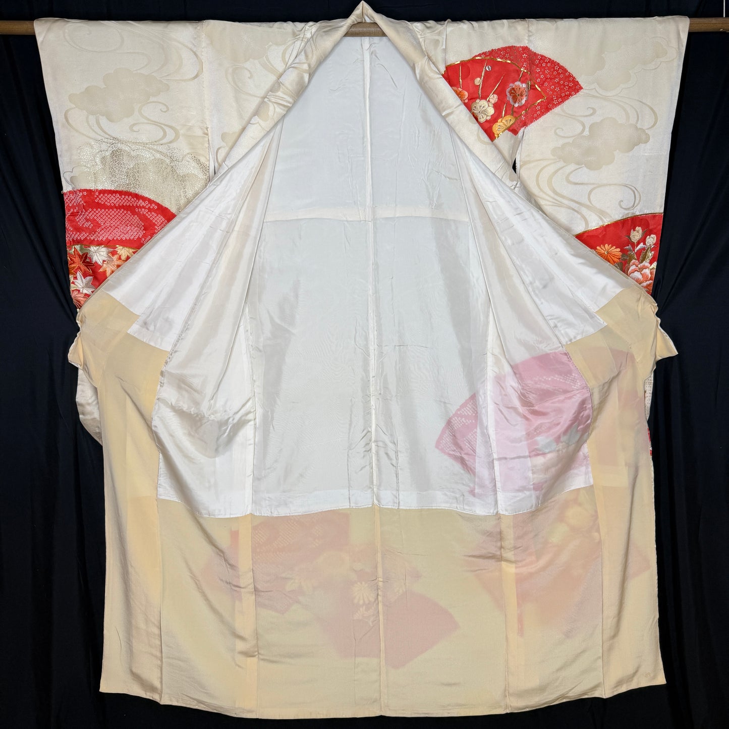 "Cloud Garden" Vintage Furisode Kimono