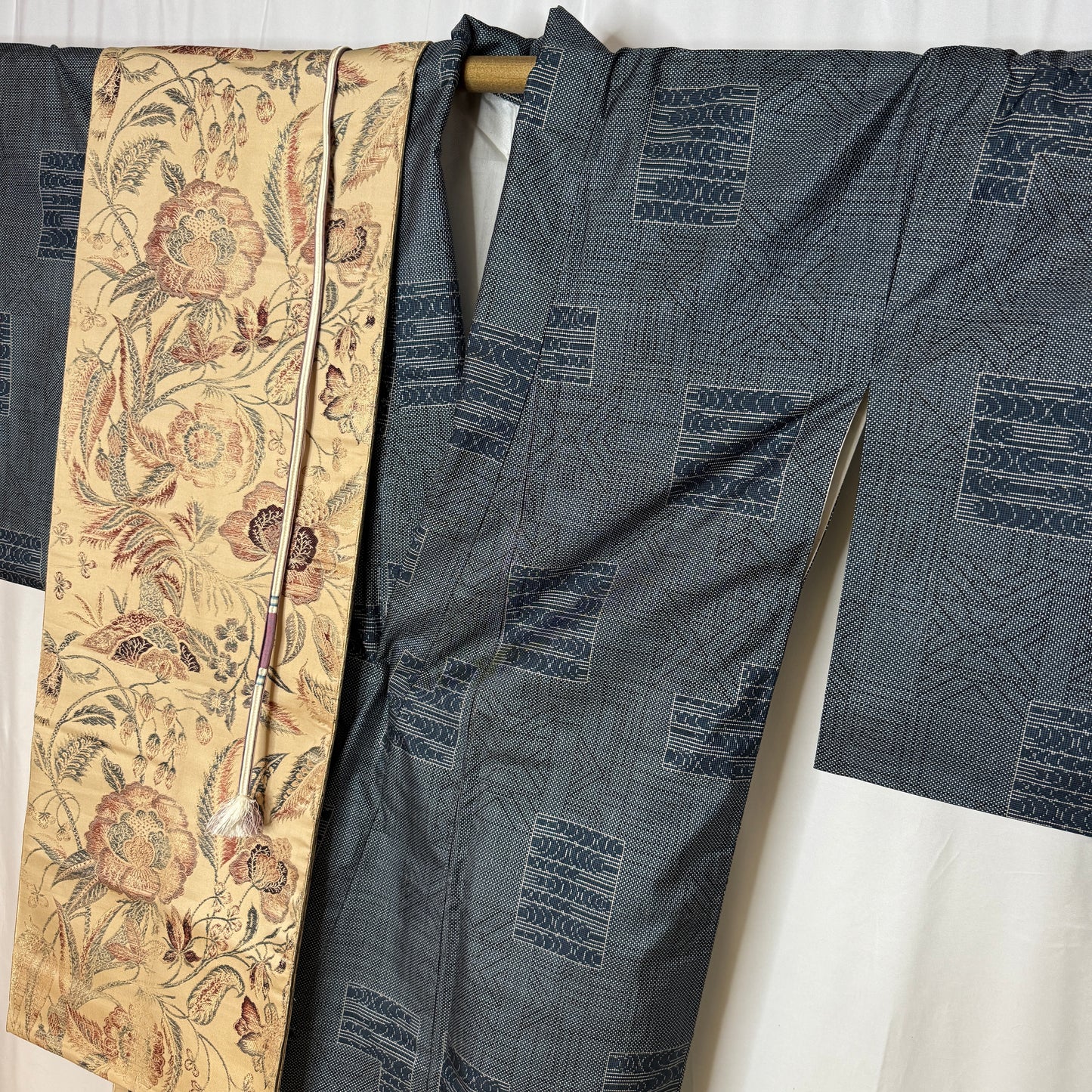 "Meisen Swirls" Kimono Obi Set