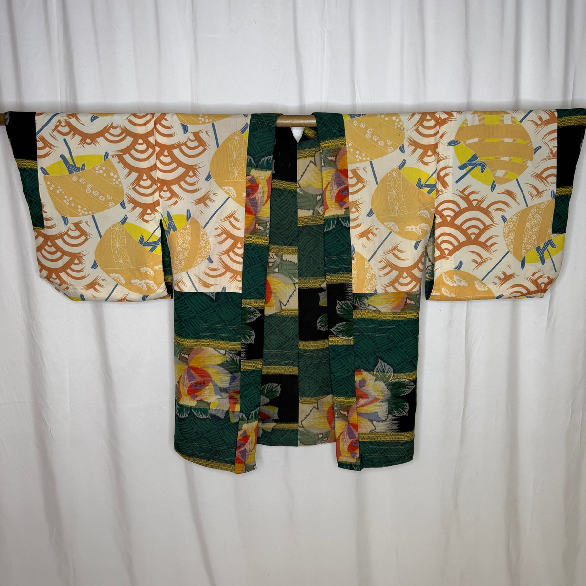"Ikat Blooms" Vintage Haori Jacket