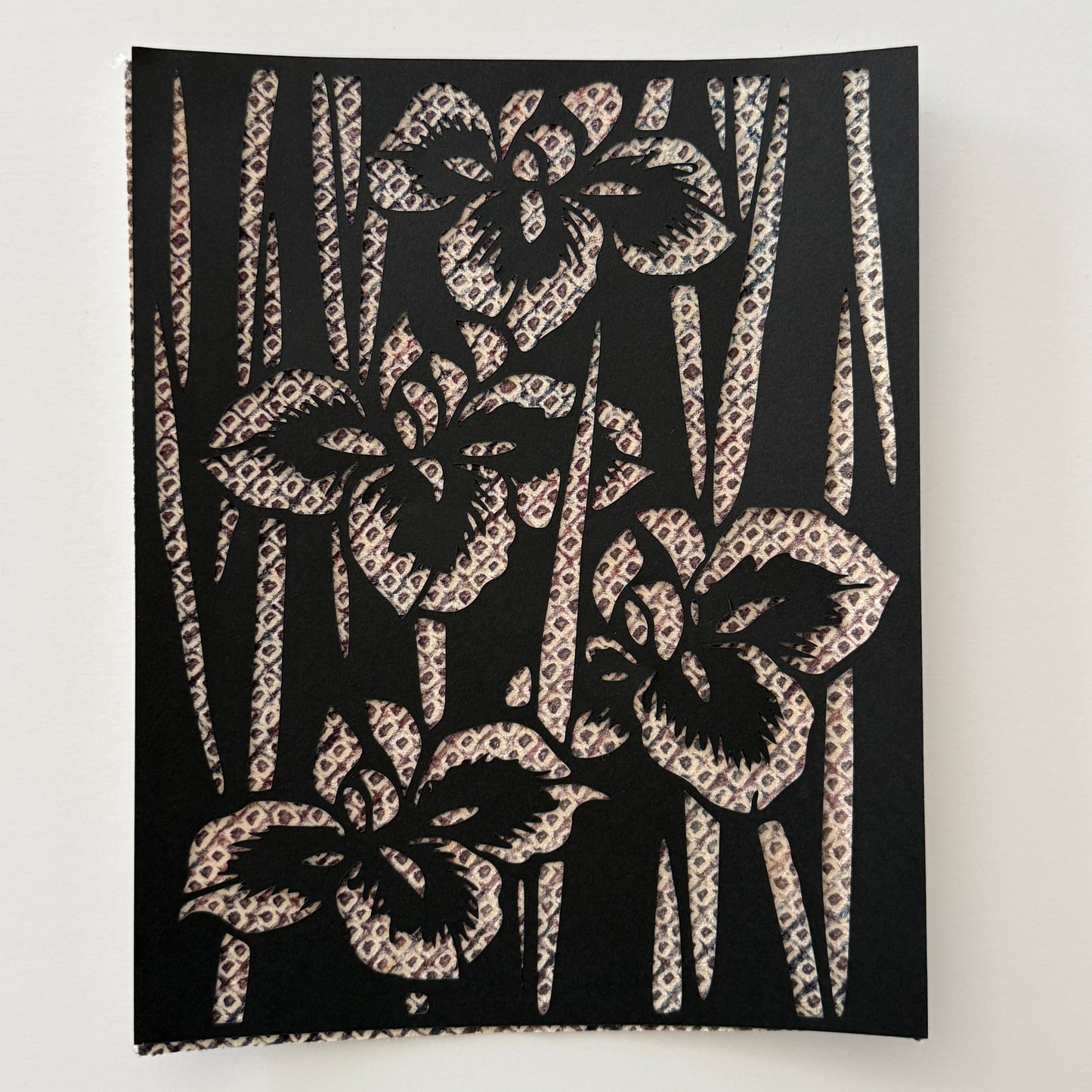 "Irises" Katagami Art