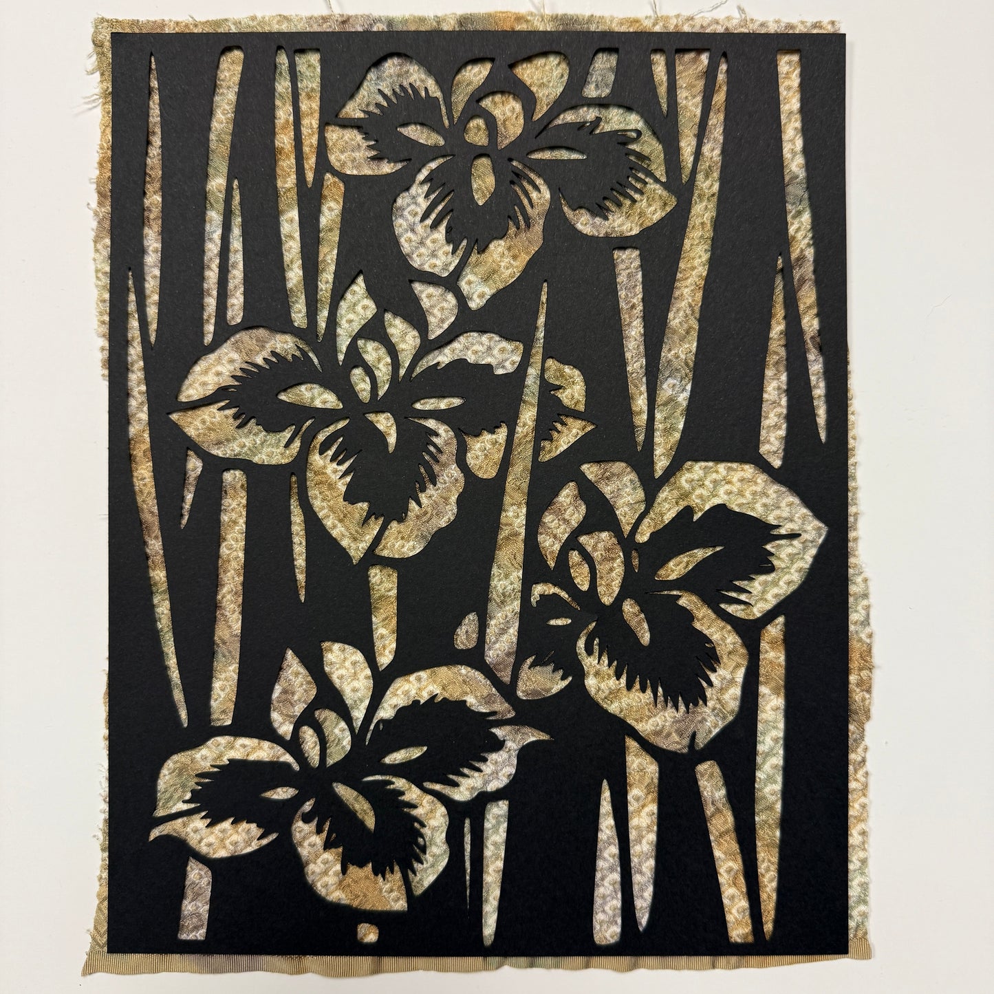 "Irises" Katagami Art