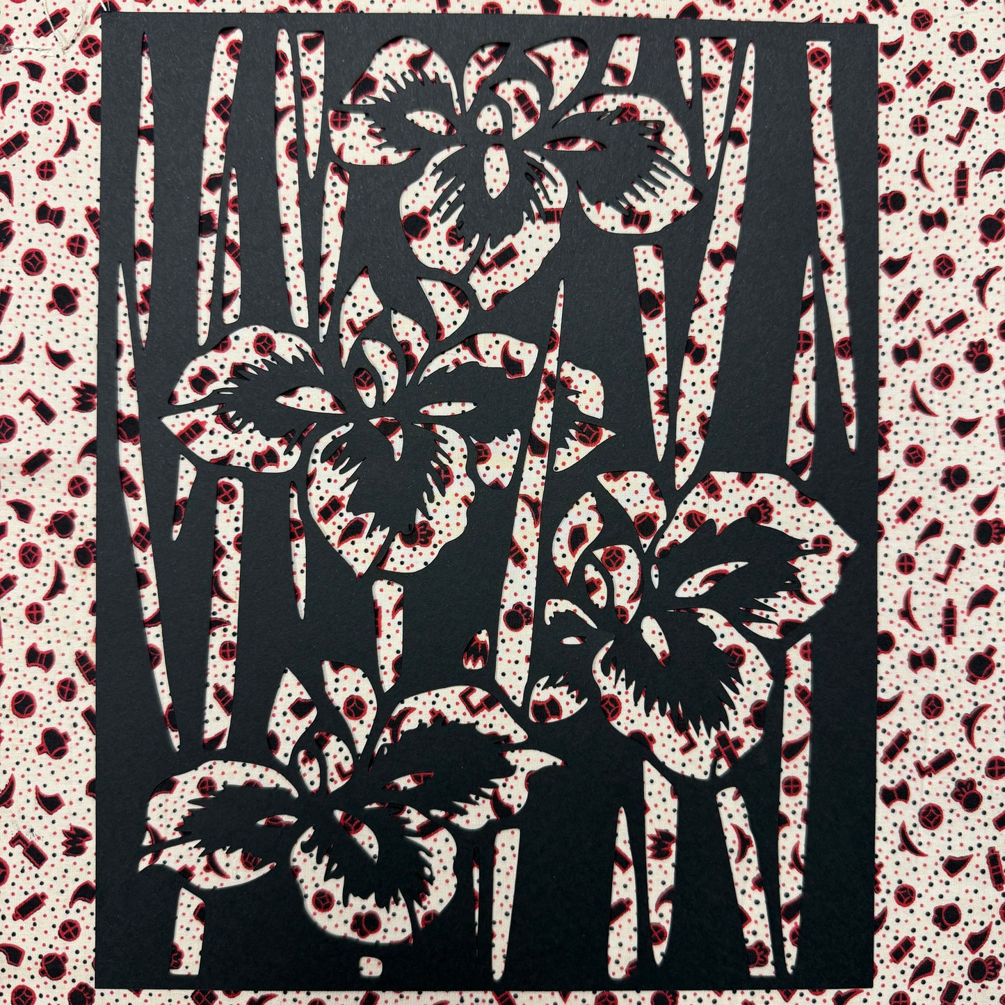 "Irises" Katagami Art