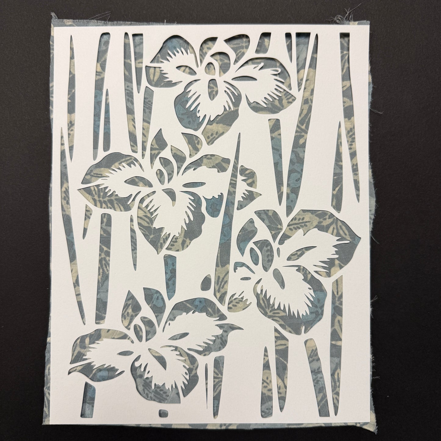"Irises" Katagami Art