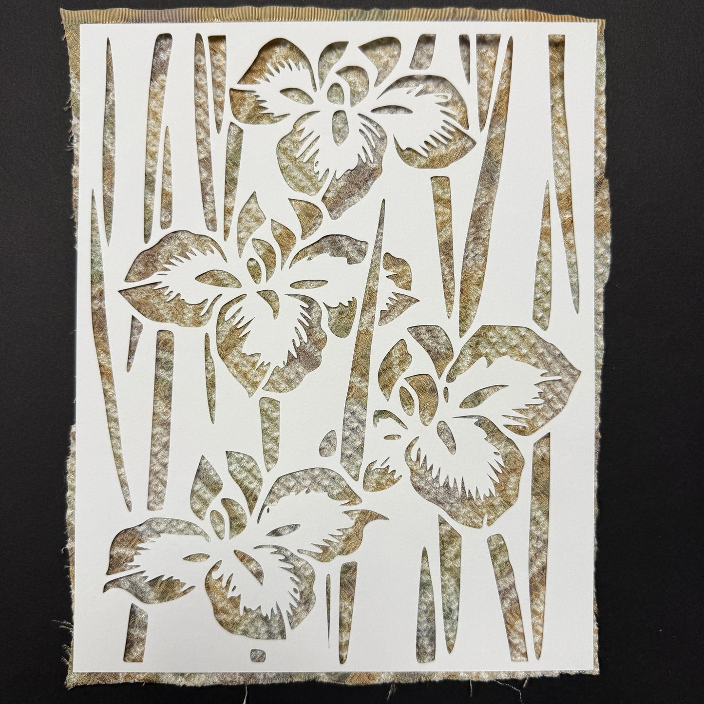 "Irises" Katagami Art