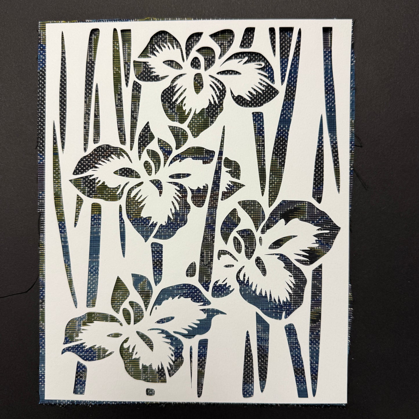 "Irises" Katagami Art