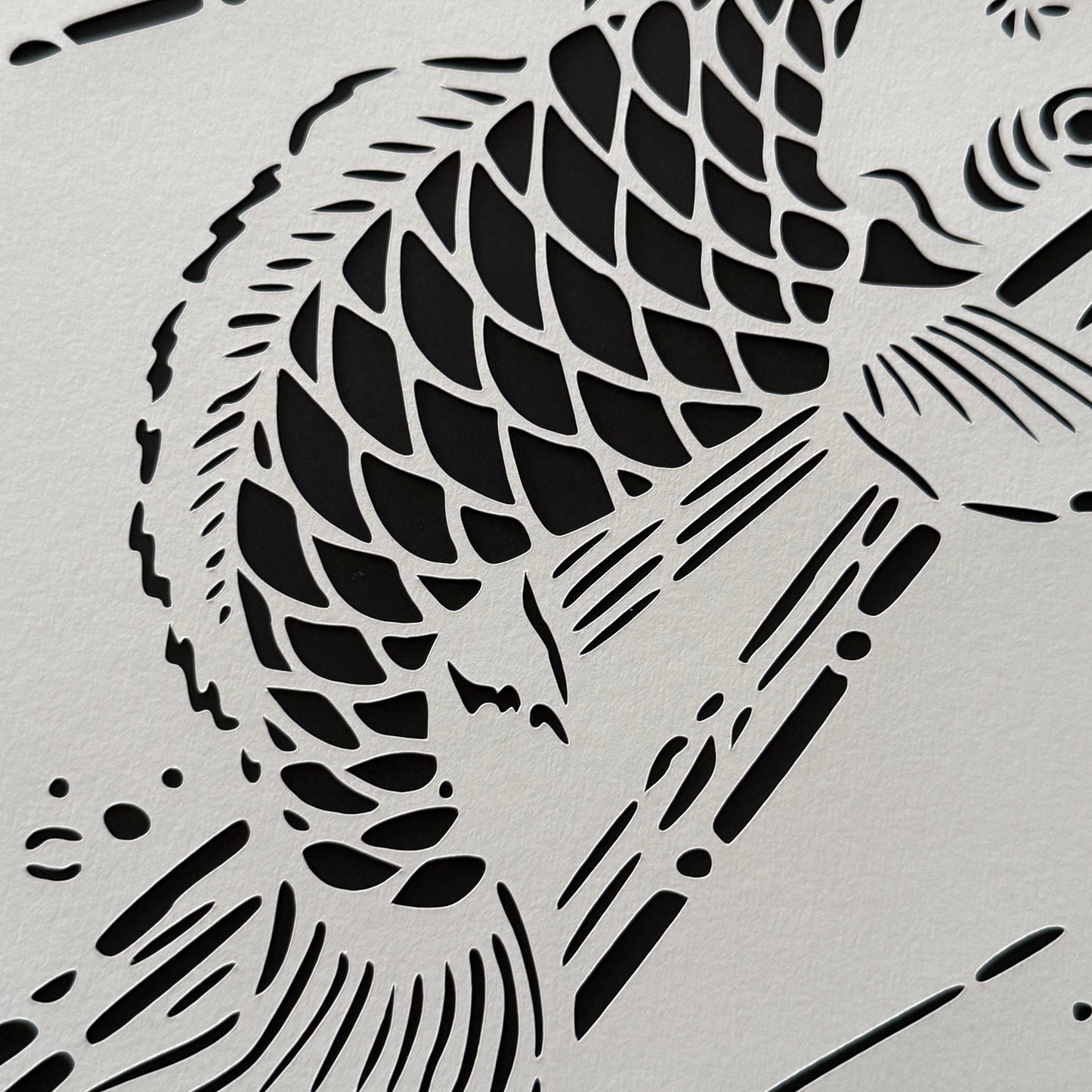 "Jumping Koi" Katagami Art