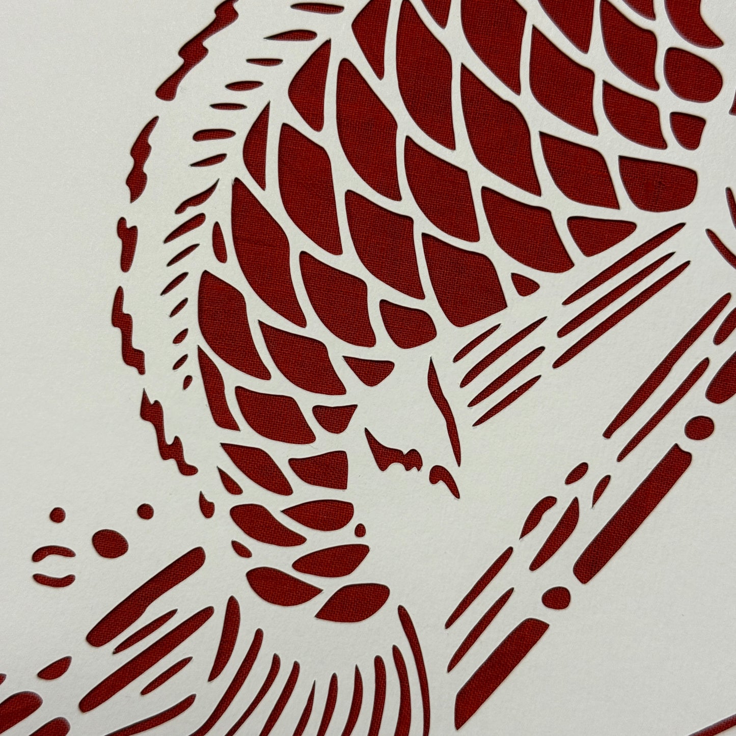 "Jumping Koi" Katagami Art