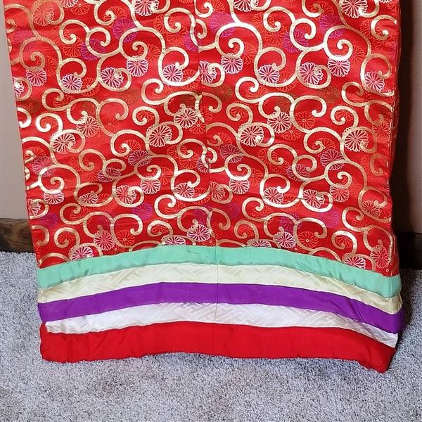 "Arabesque on Red" Vintage Wedding Kimono (Kakeshita) - Kyoto Kimono