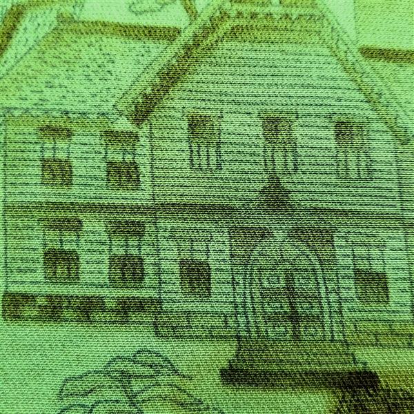 "Architecture" Vintage Kimono - Kyoto Kimono