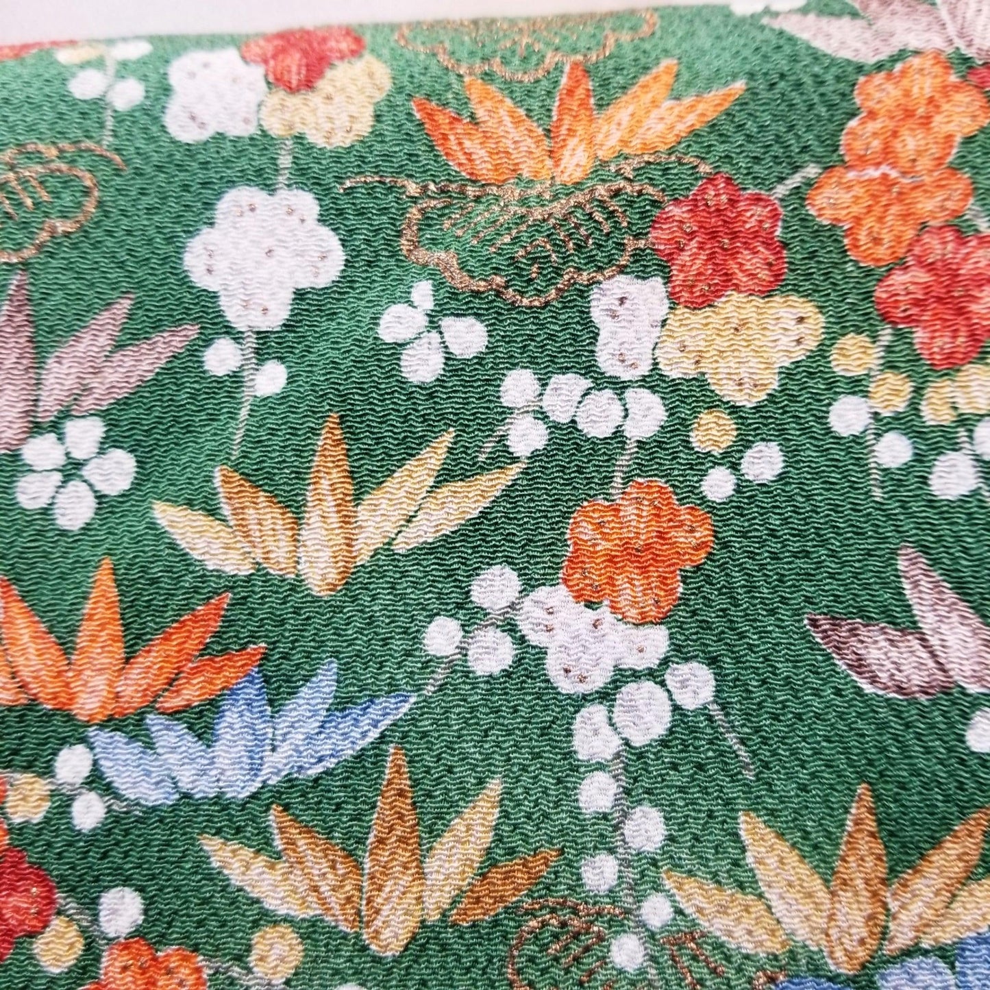 "Autumn Crepe" Vintage Kimono - Kyoto Kimono