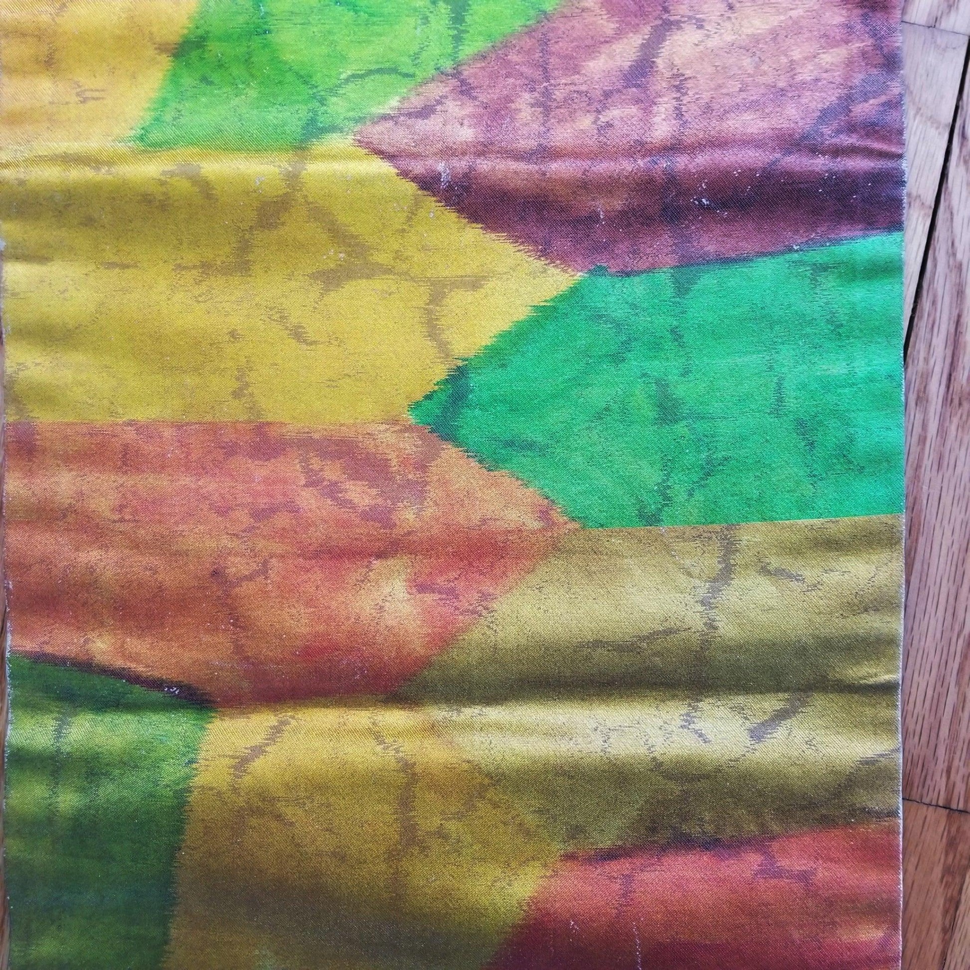 "Autumn Mosaic" Vintage Nagoya Obi - Kyoto Kimono