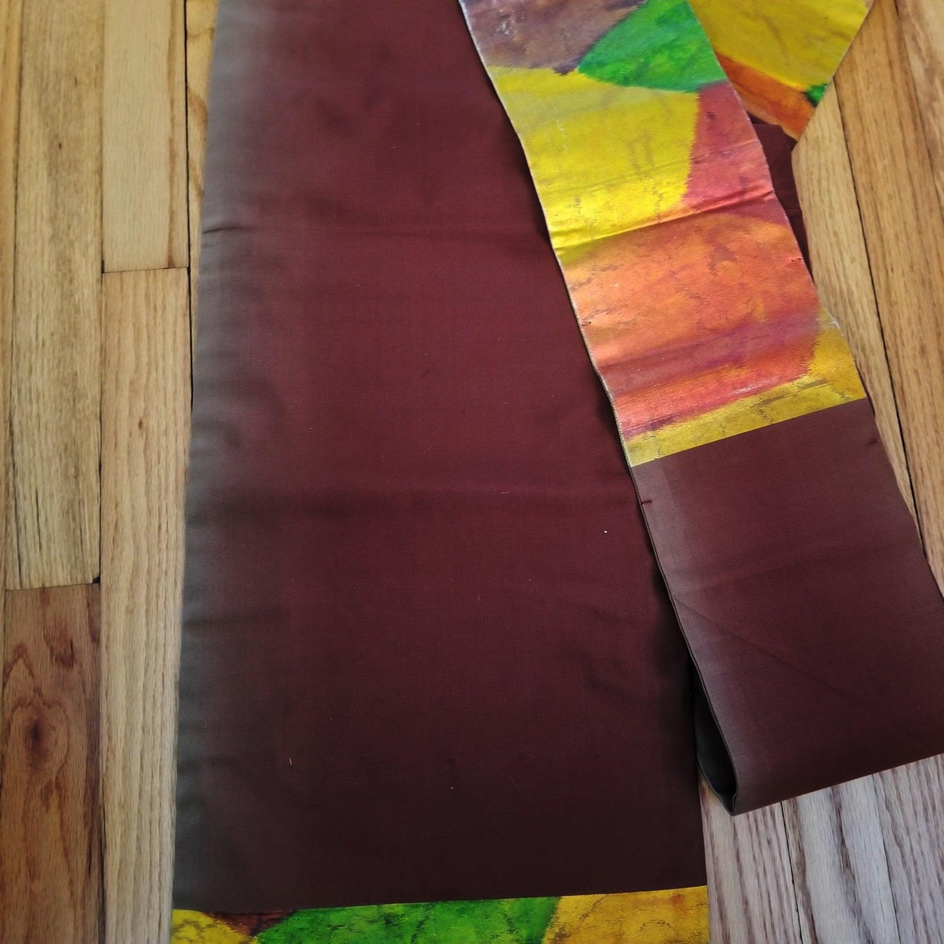 "Autumn Mosaic" Vintage Nagoya Obi - Kyoto Kimono