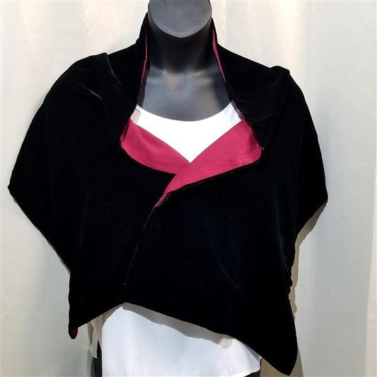 "Black Peltzer" Vintage Kimono Shawl - Kyoto Kimono