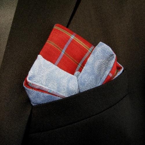 "Breezy Day" - Pocket Square - Kyoto Kimono