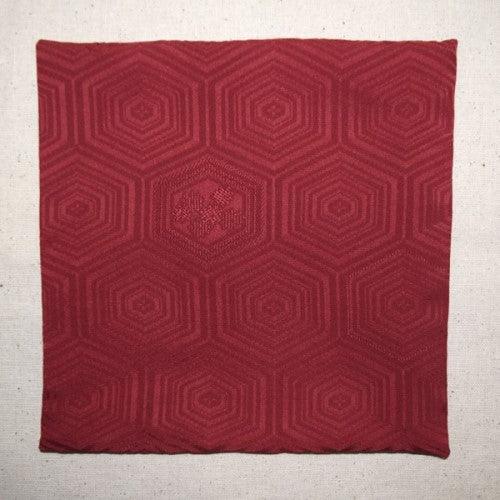 "Burgundy Birches" - Reversible Pocket Square - Kyoto Kimono