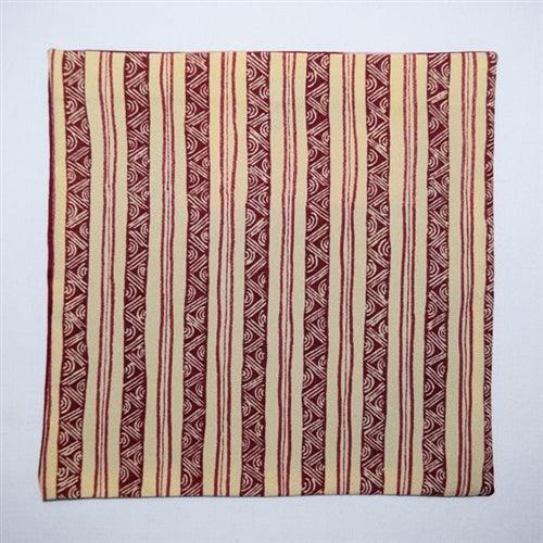 "Buttercream Ikat" - Reversible Pocket Square - Kyoto Kimono