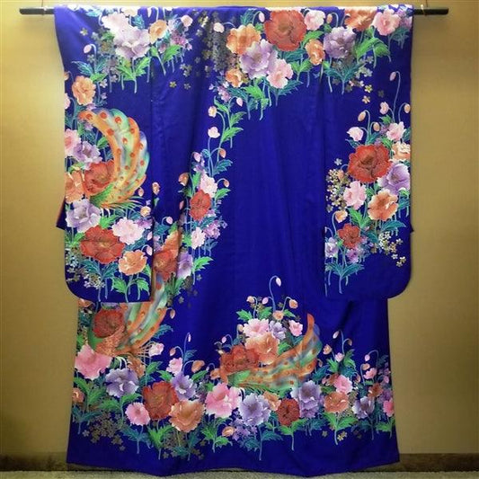 "Casacade Floral" Vintage Japanese Kakeshita - Kyoto Kimono