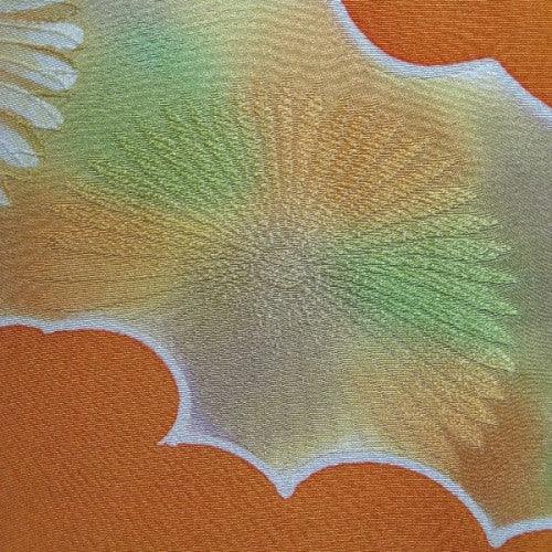"Citrus Clouds" Furisode Kimono - Kyoto Kimono