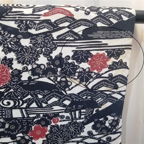"Classic Stencil" Vintage Haori - Kyoto Kimono