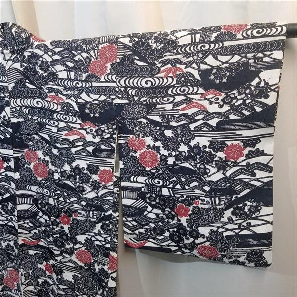 "Classic Stencil" Vintage Haori - Kyoto Kimono