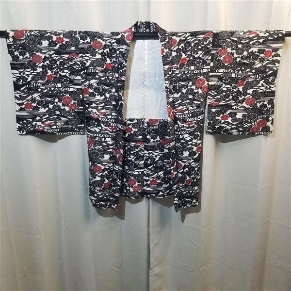"Classic Stencil" Vintage Haori - Kyoto Kimono