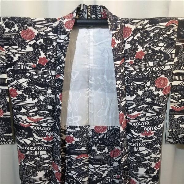 "Classic Stencil" Vintage Haori - Kyoto Kimono